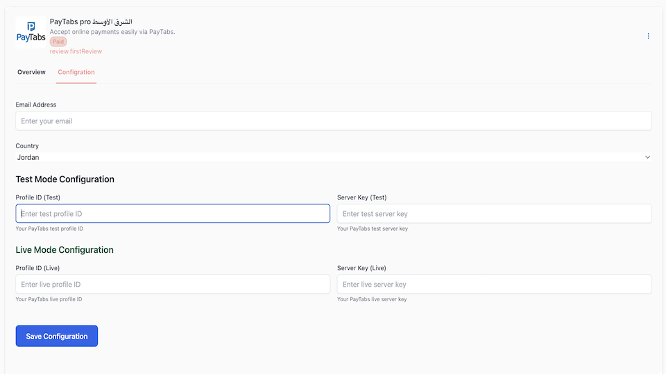 GoHighLevel marketplace - GHL integration - PayTabs Global & Ø§ÙØ´Ø±Ù Ø§ÙØ£ÙØ³Ø·