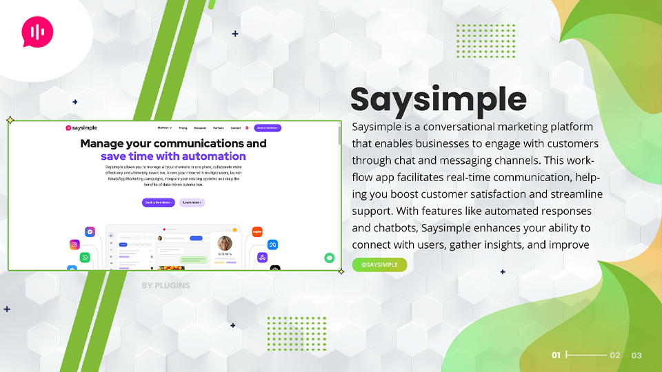 GoHighLevel marketplace - GHL integration - Saysimple Action Automation For Workflows
