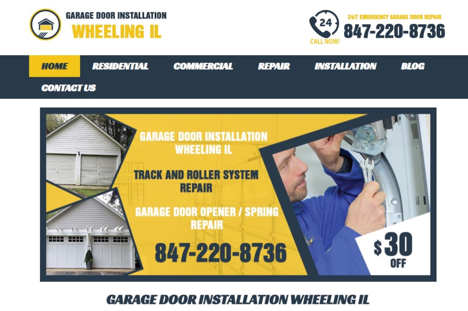 Garage Door Installation Wheeling IL