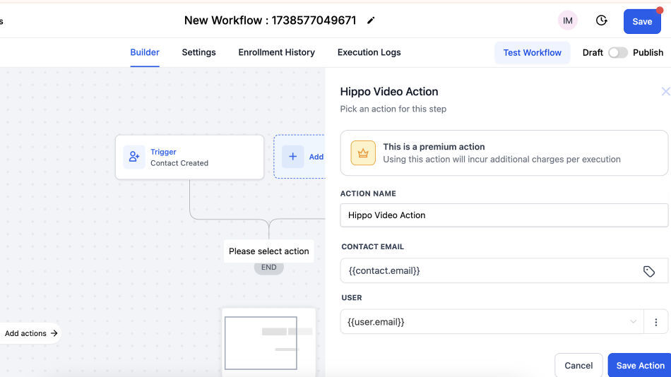 GoHighLevel marketplace - GHL integration - Hippo Video