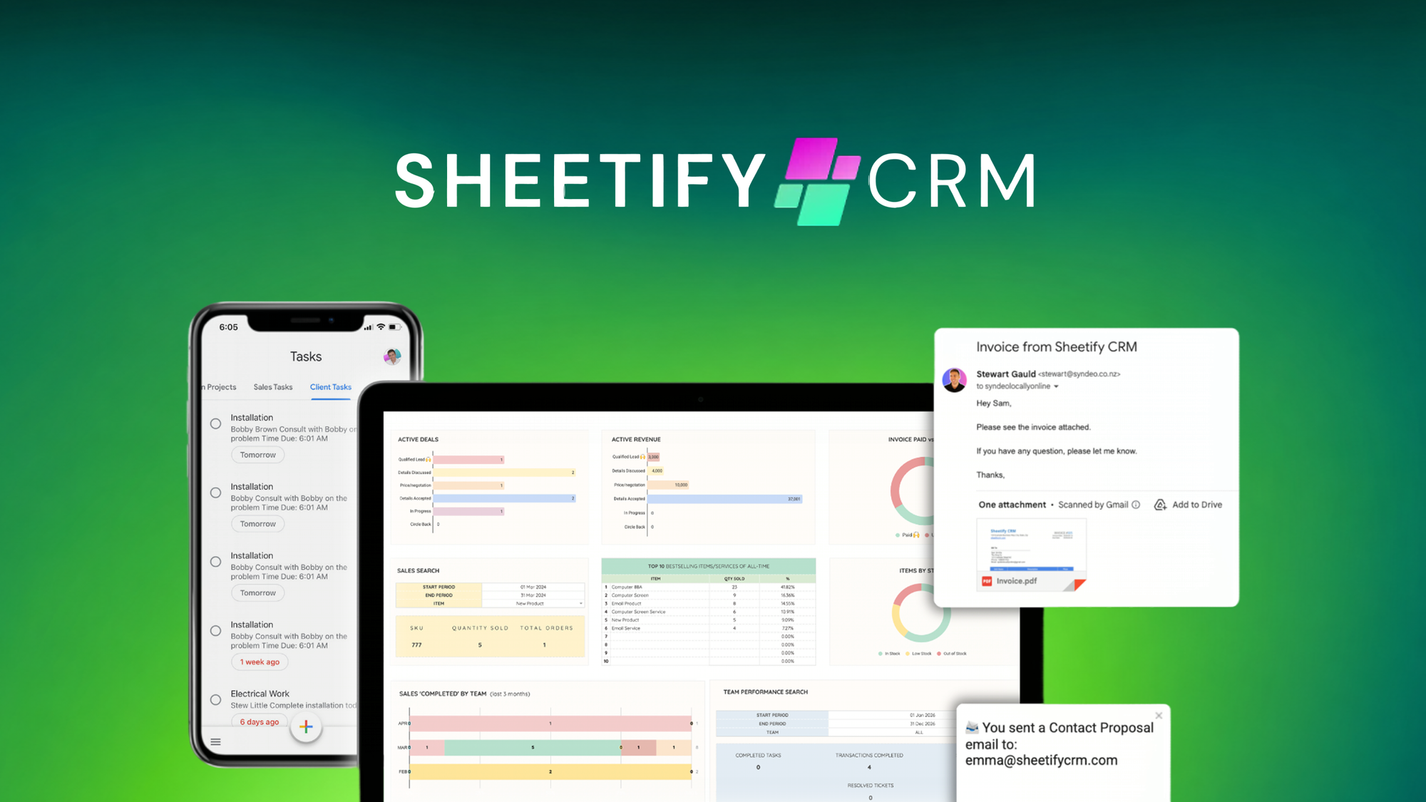 Sheetify CRM Lifetime Deal - Google Sheets Sales CRM