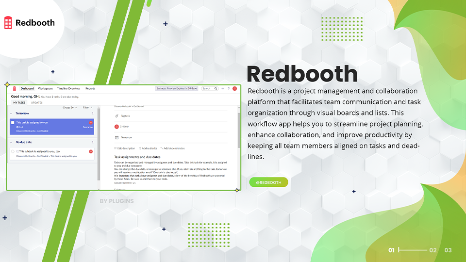 GoHighLevel marketplace - GHL integration - Redbooth Action Automation For Workflows