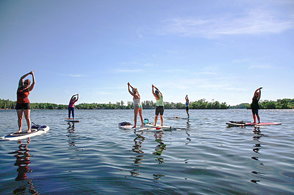 3-tägiges SUP-Yoga- und Pilates-Retreat am Seeufer in Ontario, Kanada