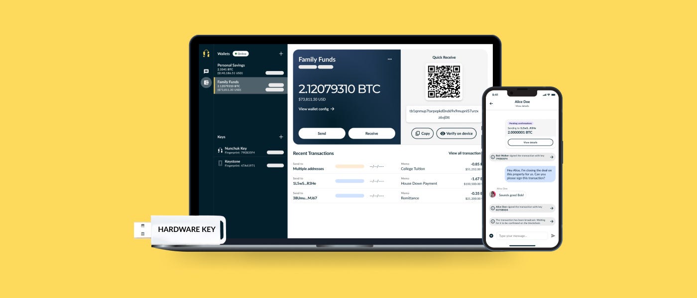 Nunchuk Bitcoin multisig wallet
