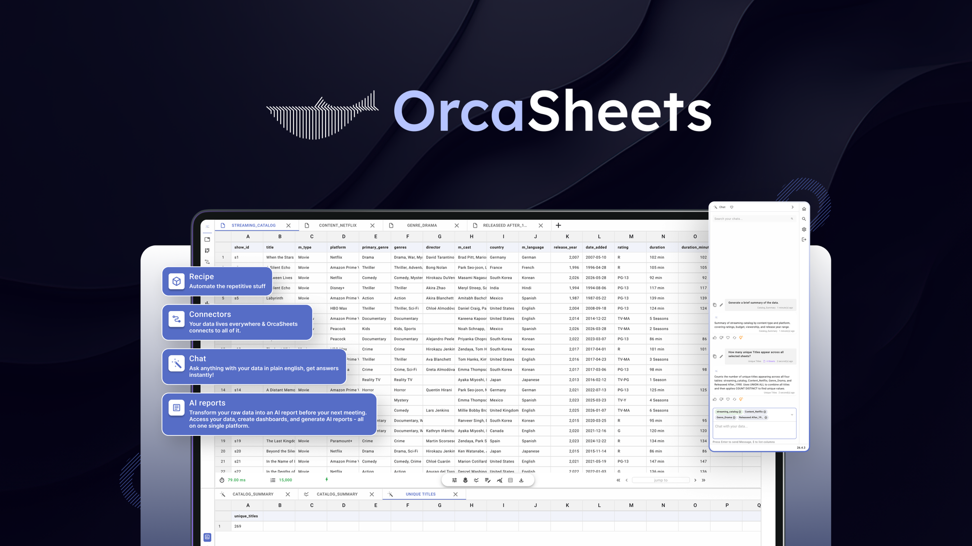 OrcaSheets Lifetime Deal
