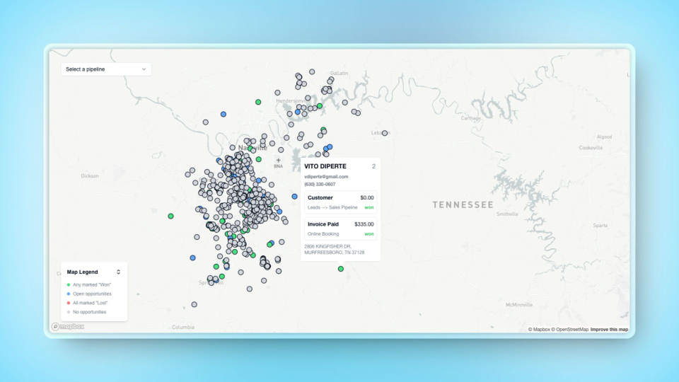 GoHighLevel marketplace - GHL integration - Advanced Contact & Opportunity Map