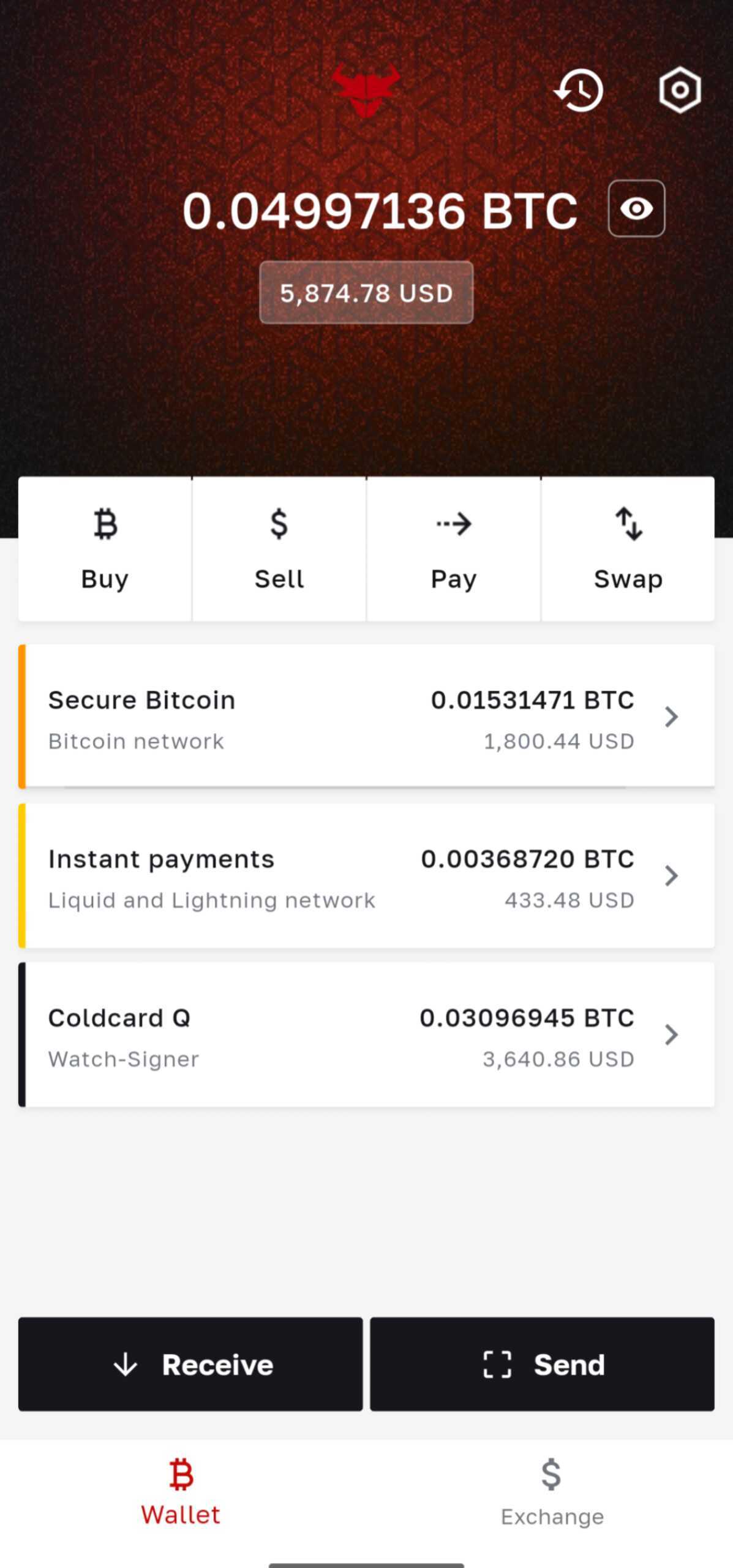 Bull Wallet Bitcoin mobile wallet