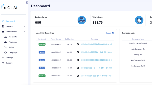 GoHighLevel marketplace - GHL integration - PreCallAI Live