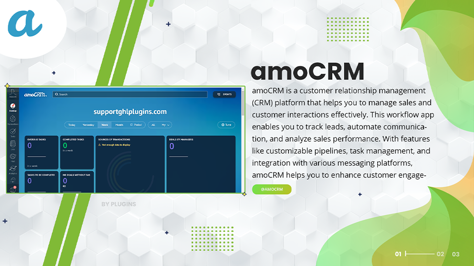 GoHighLevel marketplace - GHL integration - amoCRM Action Automation For Workflows