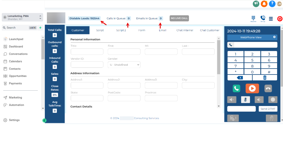 GoHighLevel marketplace - GHL integration - Phoneless Sim