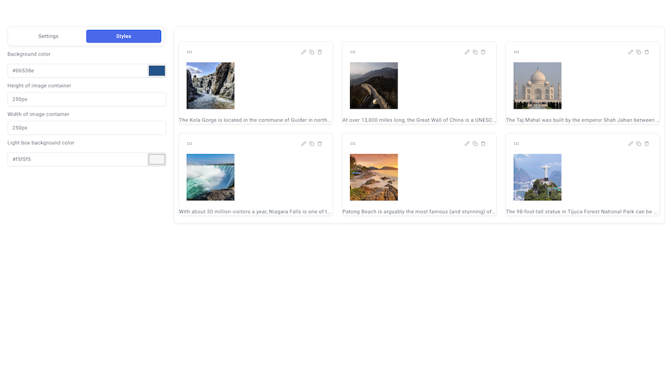 GoHighLevel marketplace - GHL integration - Gallery 2 template for funnels