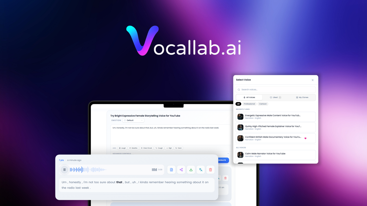 Vocallab AI Lifetime Deal