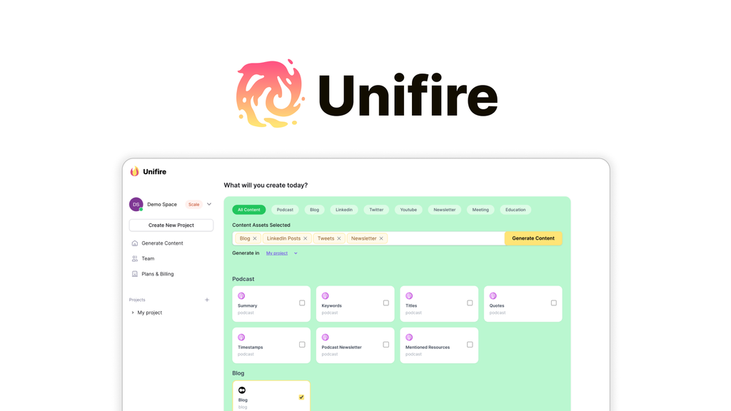 Unifire.ai Lifetime Deal
