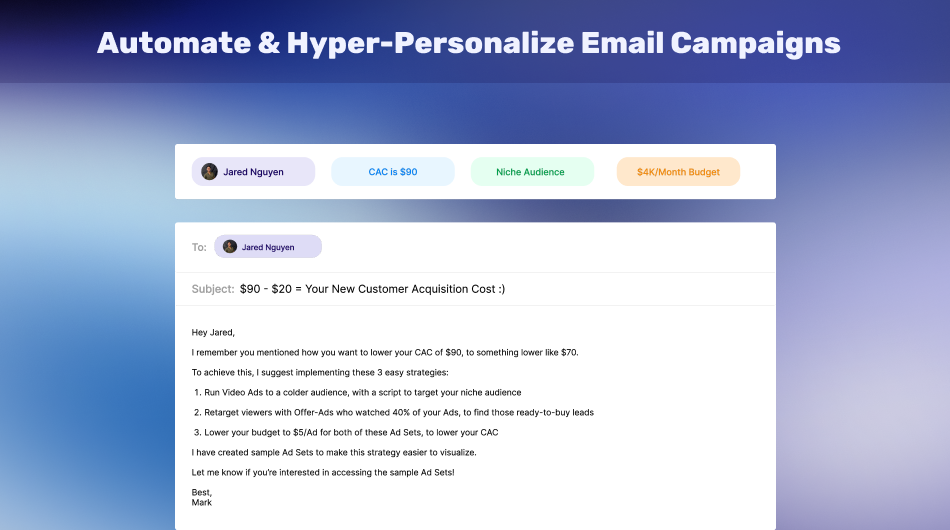 GoHighLevel marketplace - GHL integration - AI Email Campaign Maker