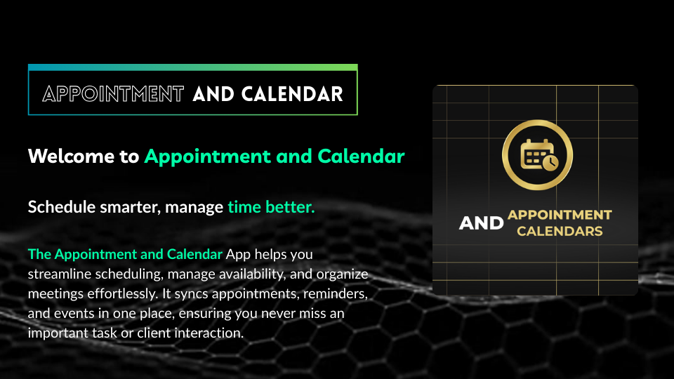GoHighLevel marketplace - GHL integration - Appointments and calendars for CRM