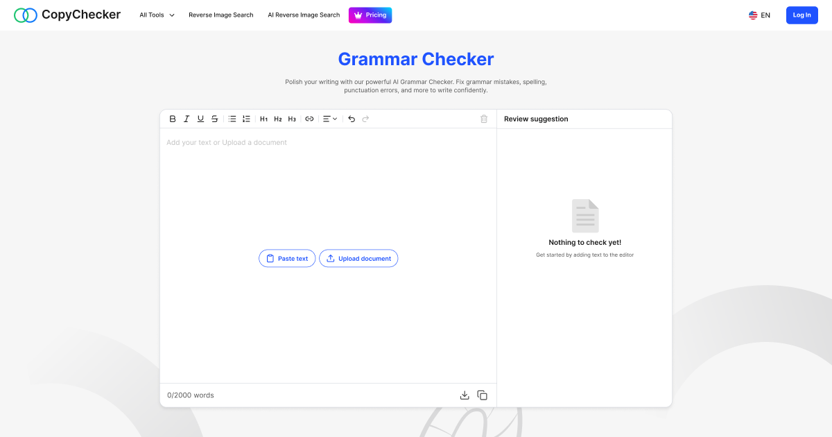 CopyChecker AI Grammar Checker