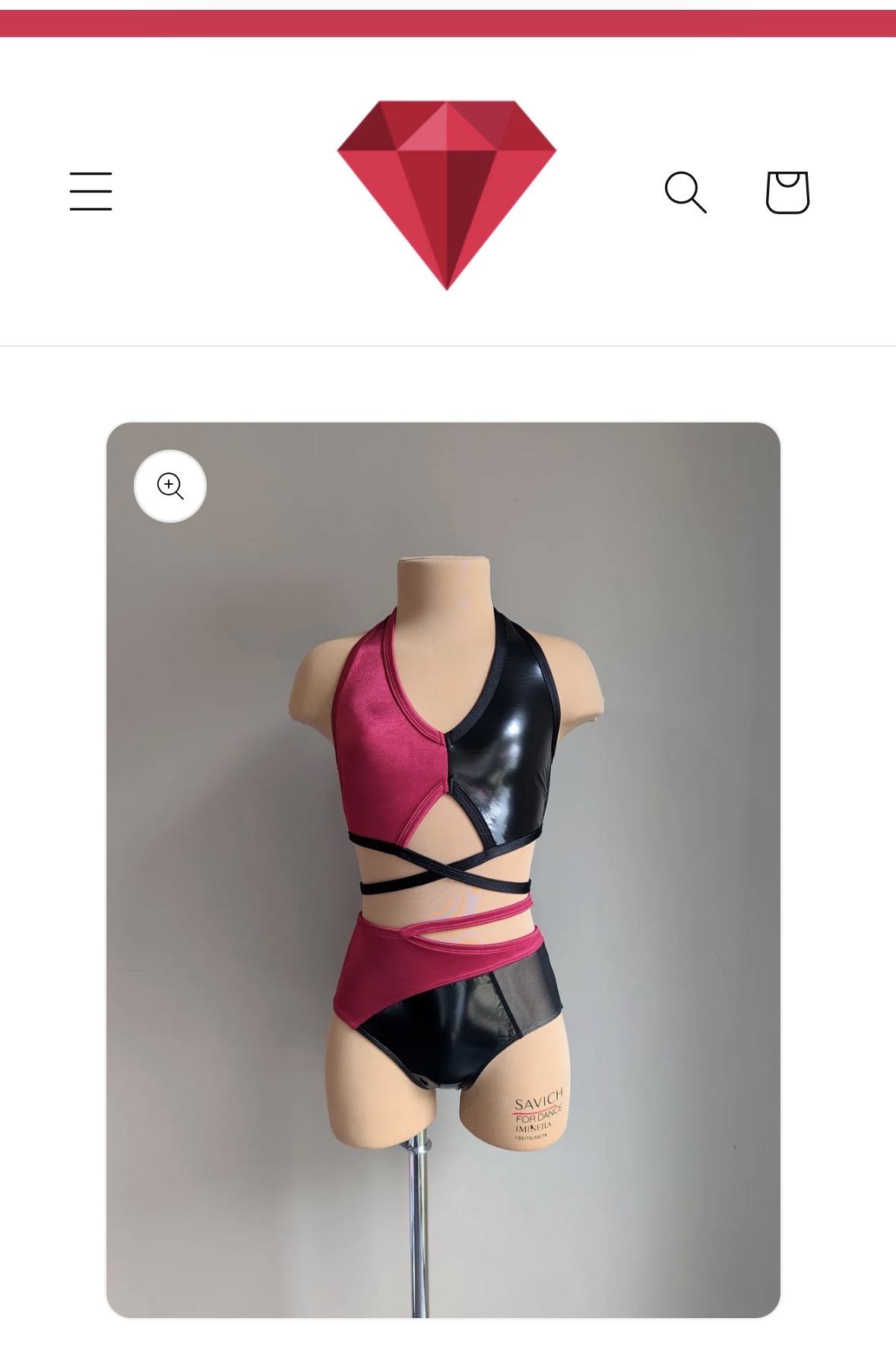 Crimson Liasion Black and Burgundy AS