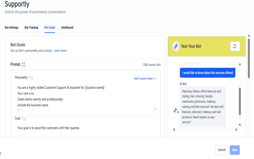 GoHighLevel marketplace - GHL integration - Supportly