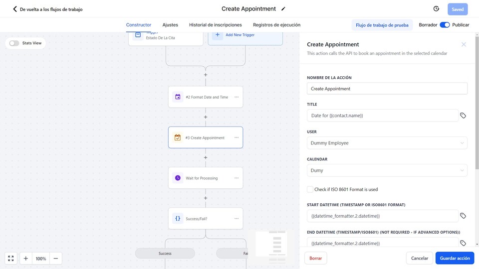 GoHighLevel marketplace - GHL integration - Create Appointment for Workflows