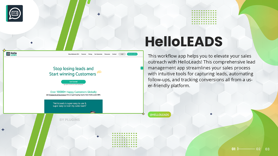 GoHighLevel marketplace - GHL integration - HelloLeads CRM Action Automation For Workflows