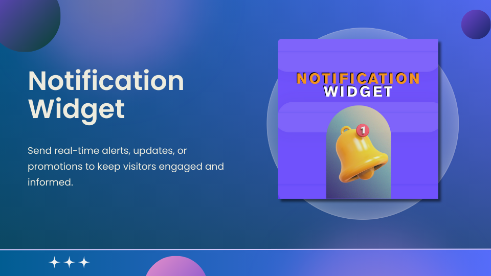 GoHighLevel marketplace - GHL integration - Notification Widget
