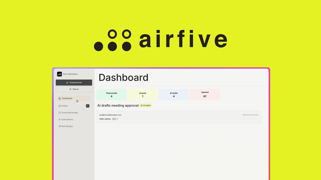Airfive Lifetime Deal