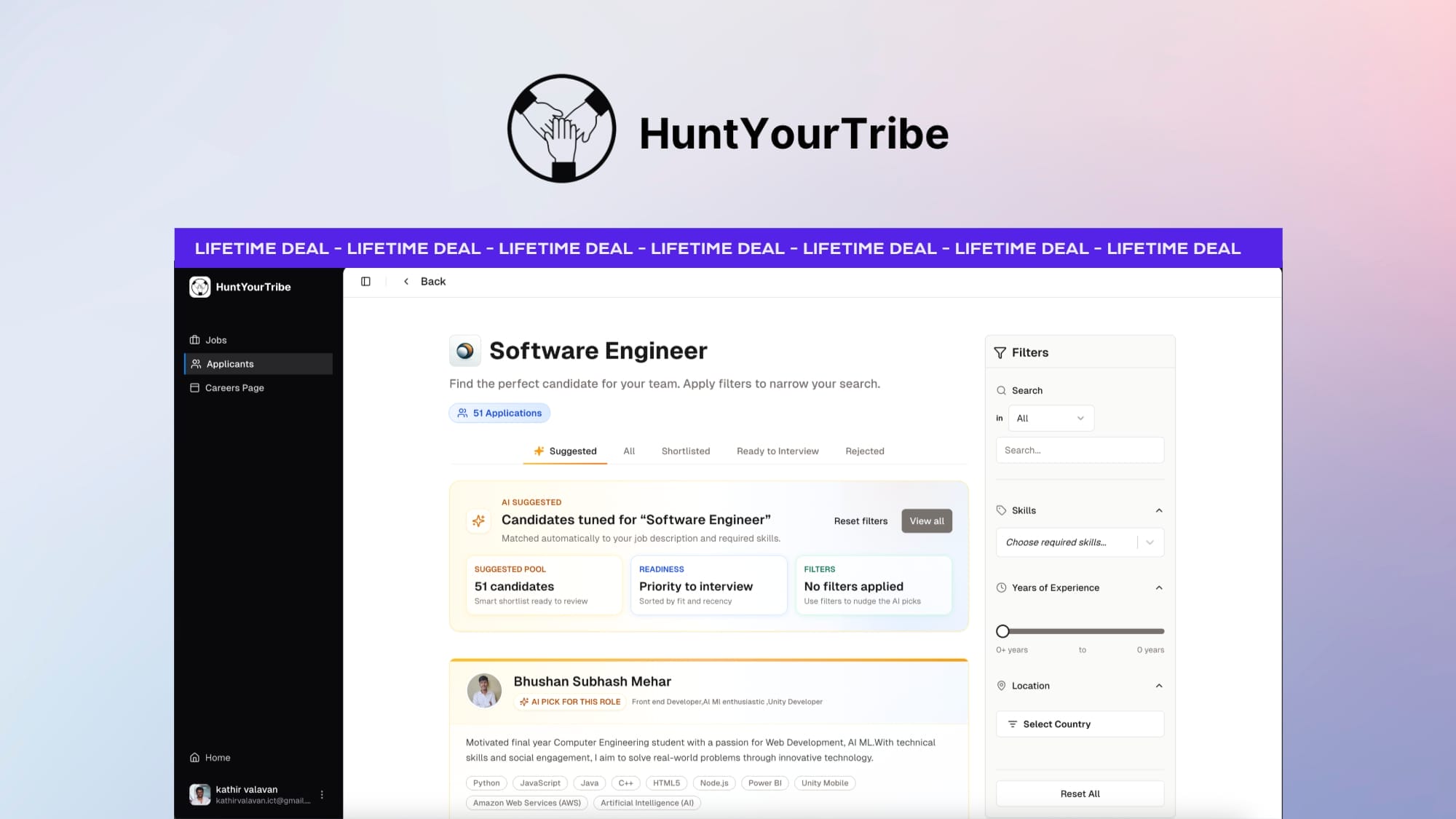 HuntYourTribe Lifetime Deal