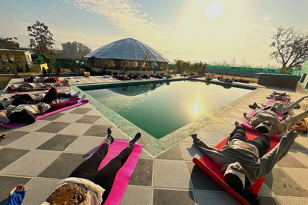 11-daagse yoga-, meditatie- en lichaamsreinigingsretraite in Rishikesh