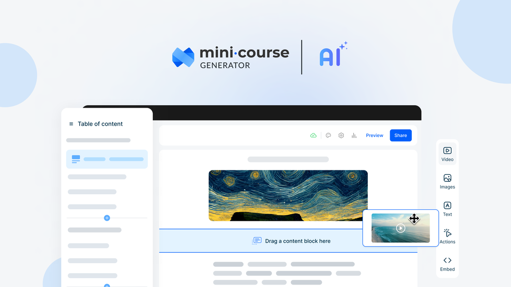 Mini Course Generator Lifetime Deal