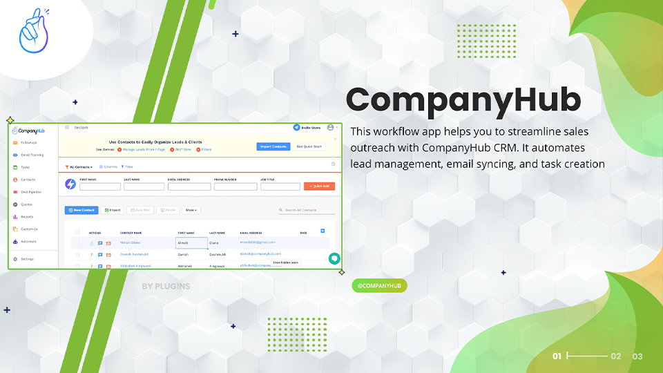 GoHighLevel marketplace - GHL integration - CompanyHub Action Automation For Workflows