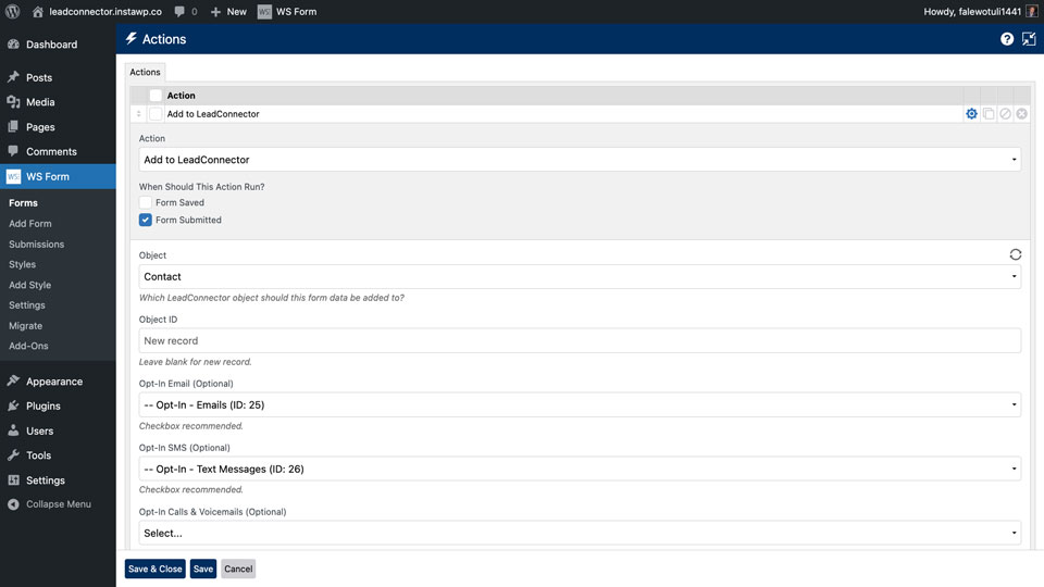 GoHighLevel marketplace - GHL integration - WS Form