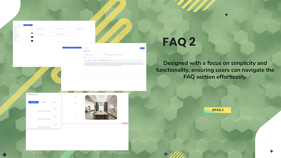 GoHighLevel marketplace - GHL integration - FAQ template 2 for funnels