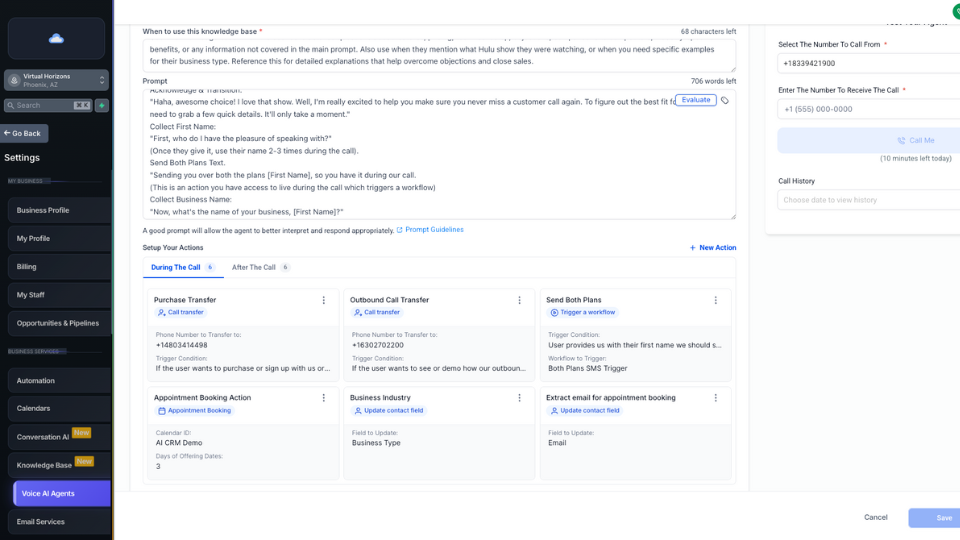GoHighLevel marketplace - GHL integration - TV Streaming Ads Lead Intake Bot