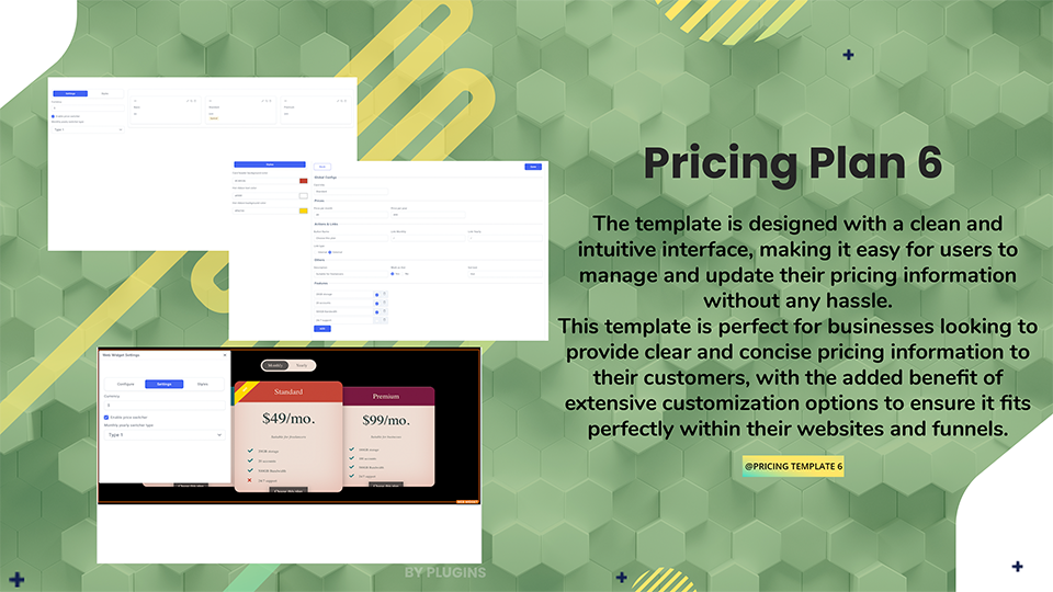 GoHighLevel marketplace - GHL integration - Nice looking Pricing table Annual toggle