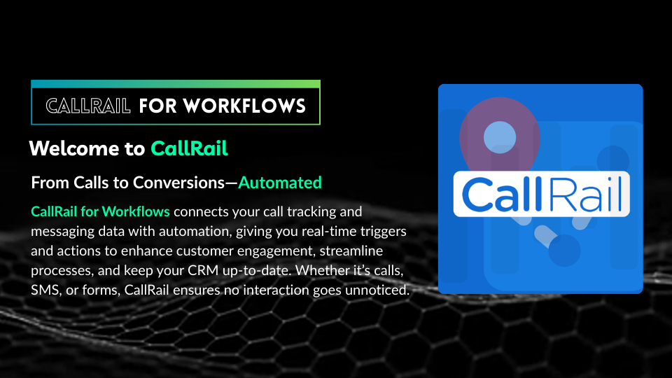GoHighLevel marketplace - GHL integration - CallRail For Workflows