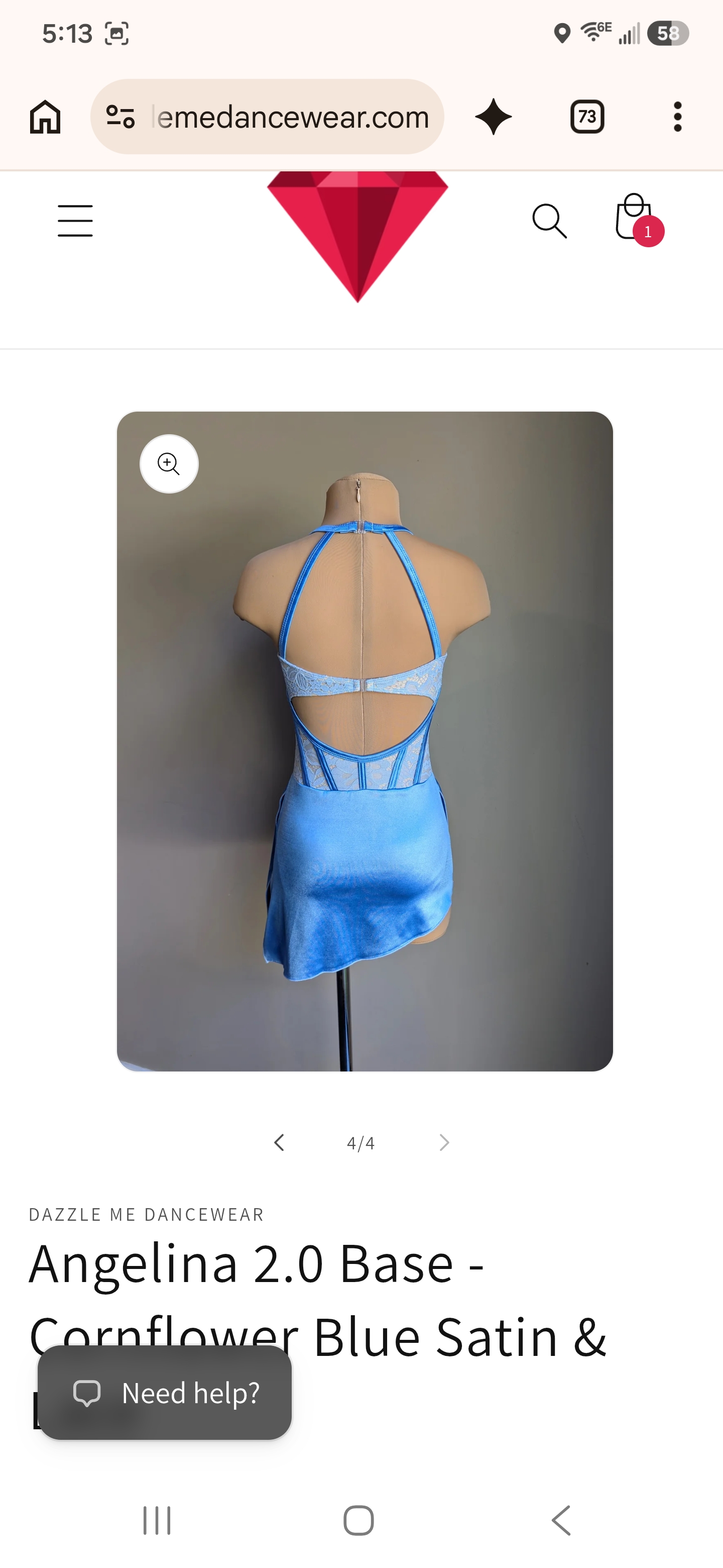 New Angelina 2.0 Base Cornflower Blue