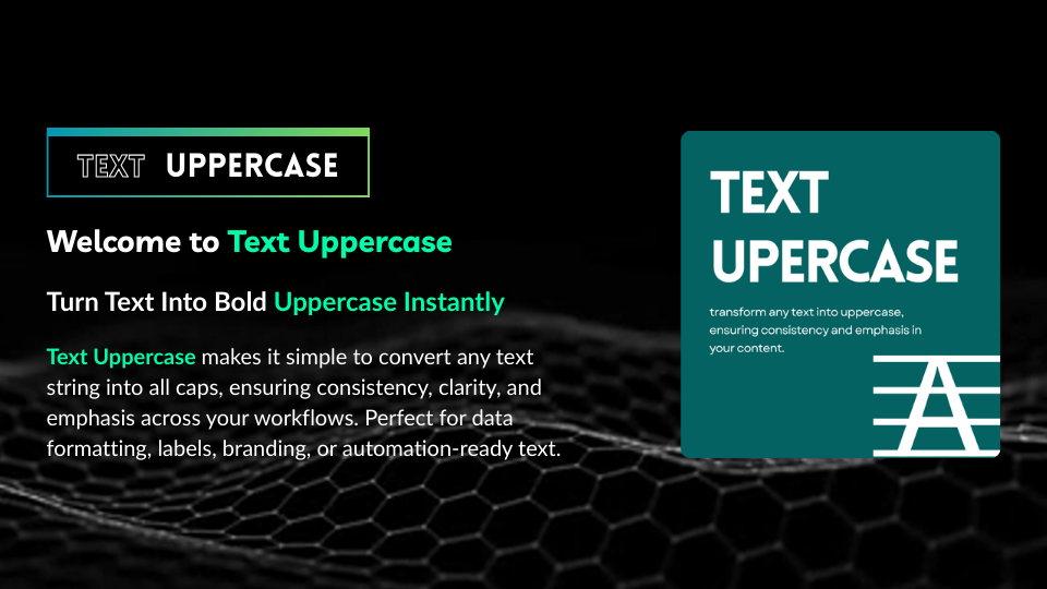 GoHighLevel marketplace - GHL integration - Text uppercase