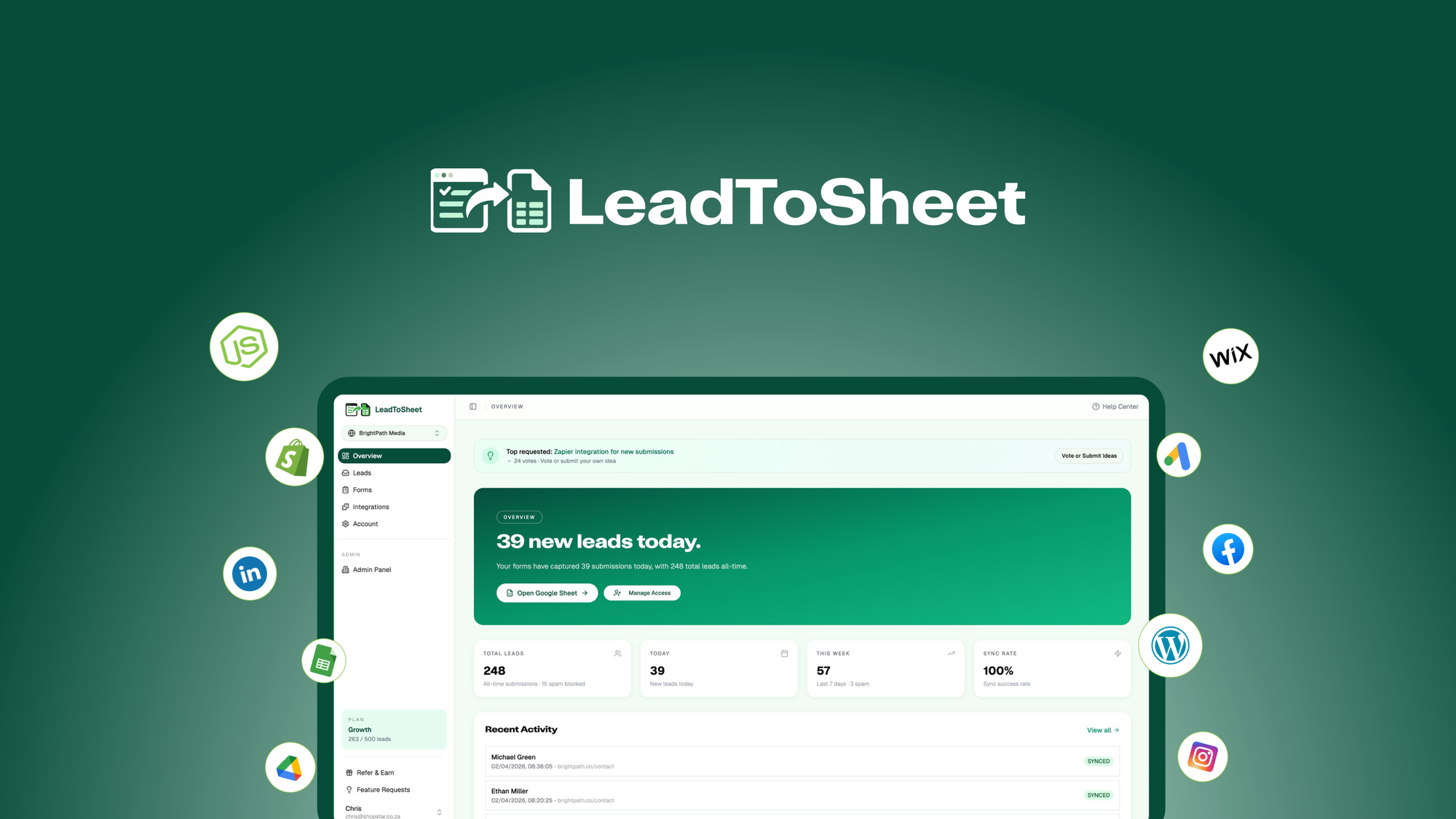LeadToSheet Lifetime Deal