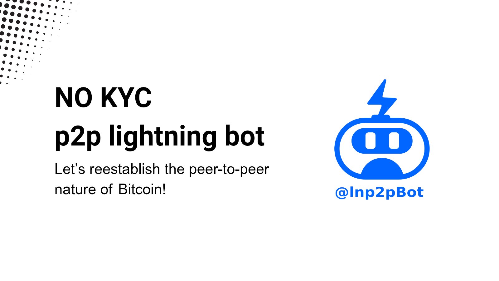 lnp2pBot Lightning Telegram P2P exchange