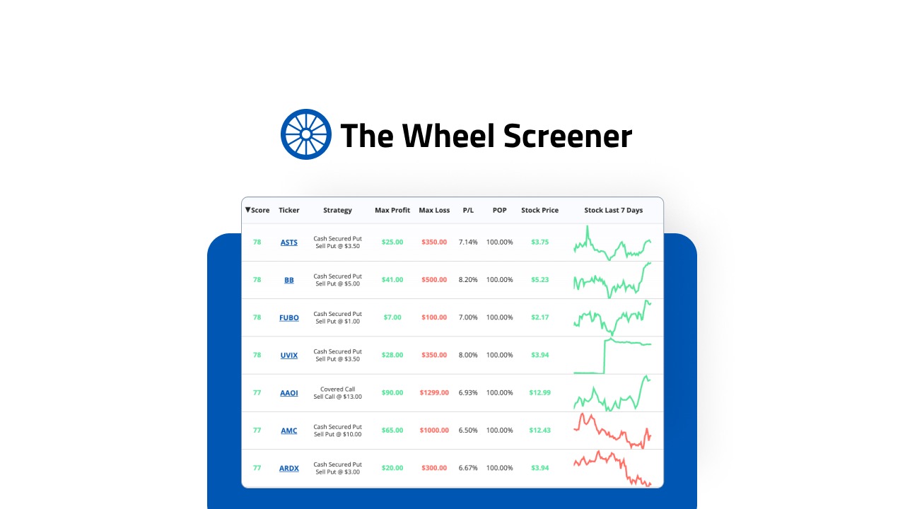 The Wheel Screener Lifetime Deal
