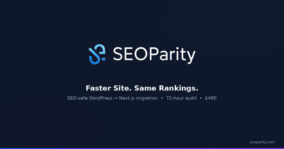 SEOParity Redirect Map Template