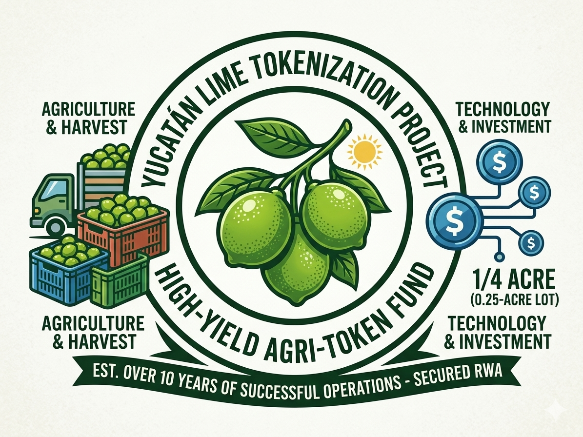 Persian Lime Estate | Tokenized Agricultural Land | 13% Annual ROI | Yucatán, Mexico