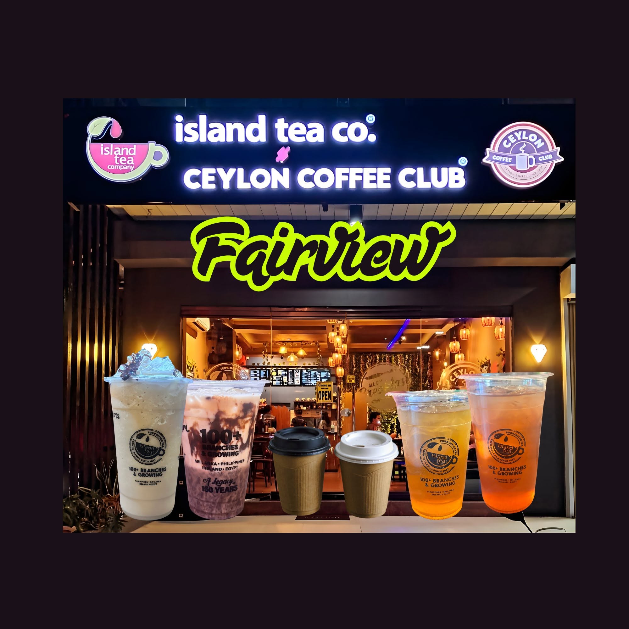 Island Tea Co. & Ceylon Coffee Club - Fairview | Quezon City
