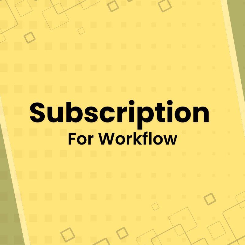 Subscription for CRM