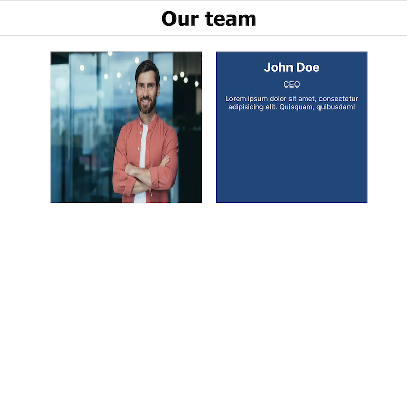 GoHighLevel marketplace - GHL integration - Our team template 1 for funnels