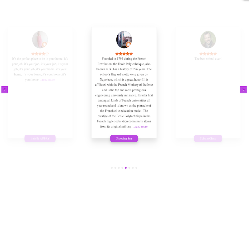 GoHighLevel marketplace - GHL integration - Testimonial template 2 for funnels
