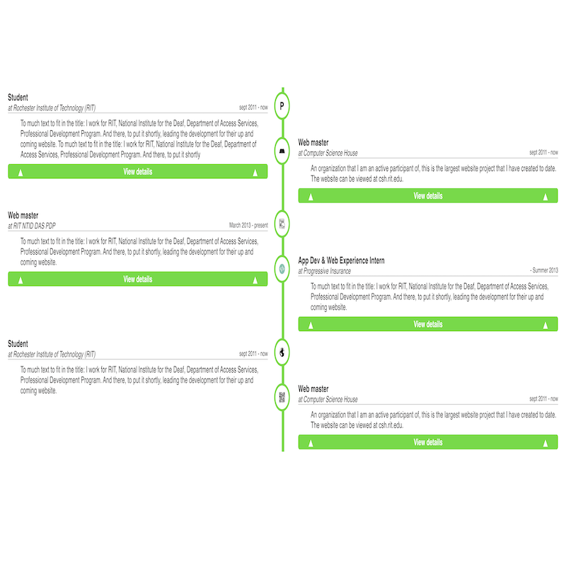 Timeline template 1 for funnels
