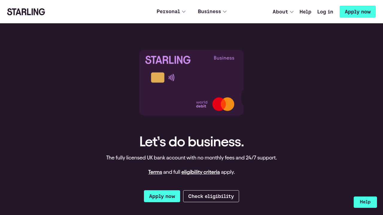 Starling business banking image