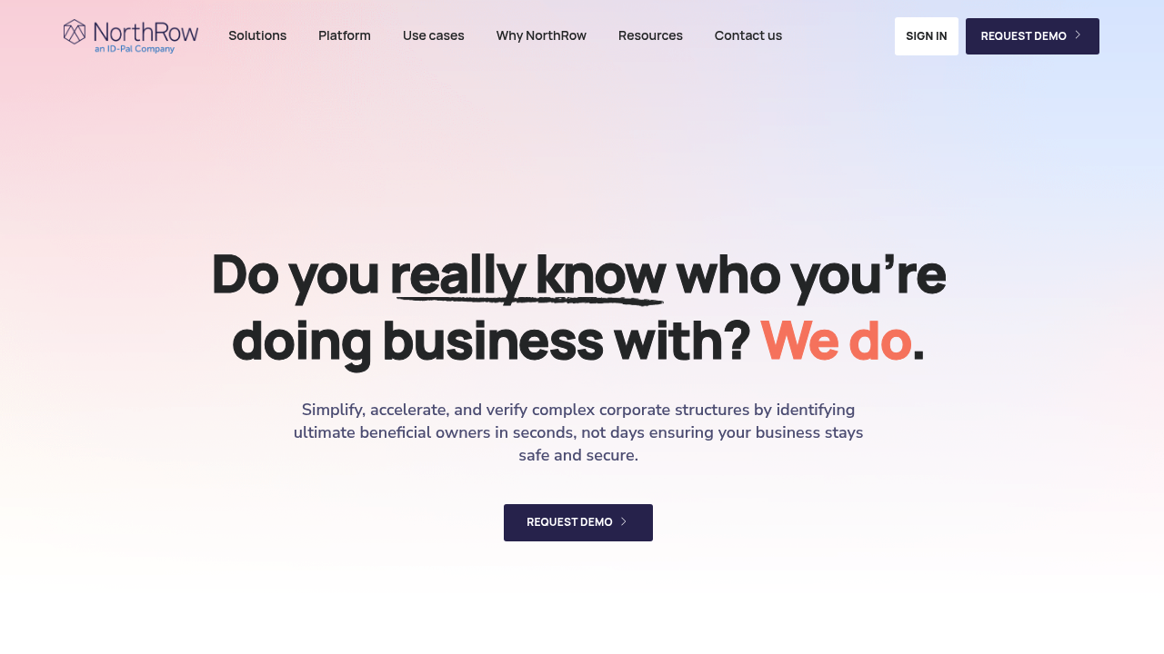 Desktop screenshot of Northrow software interface