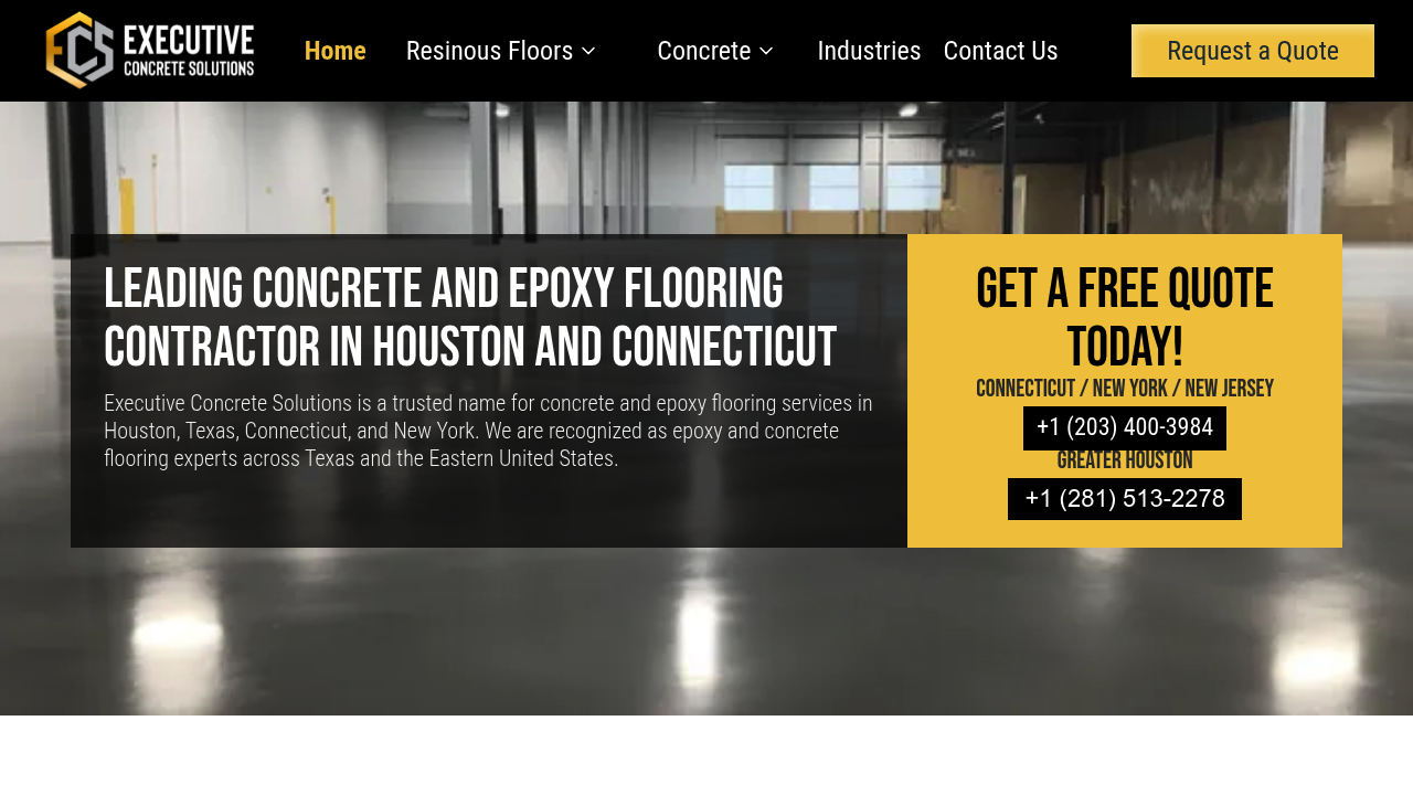Executive Concrete Solutions professional concrete services
